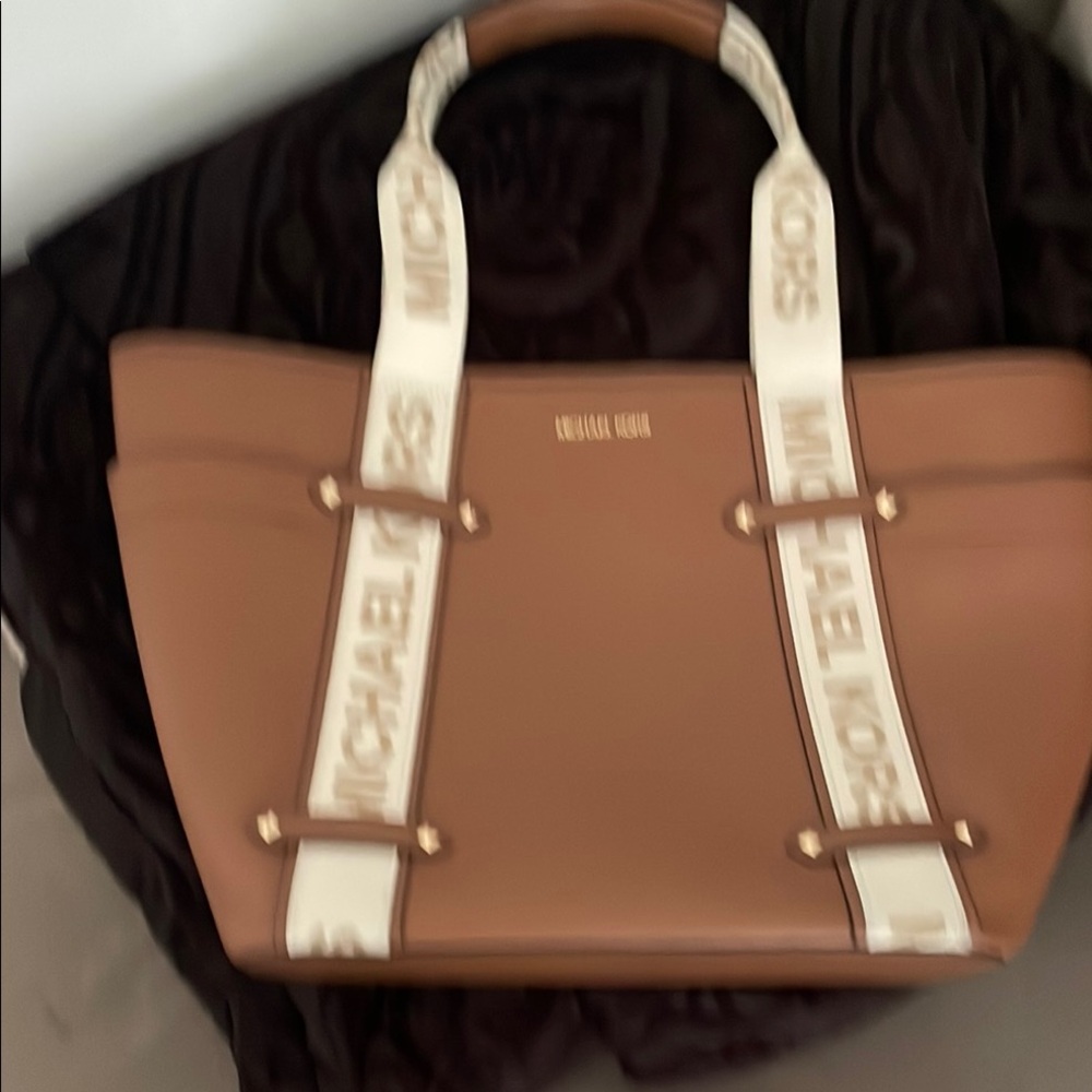Michael Kors Tan Tote with Gold Hardware